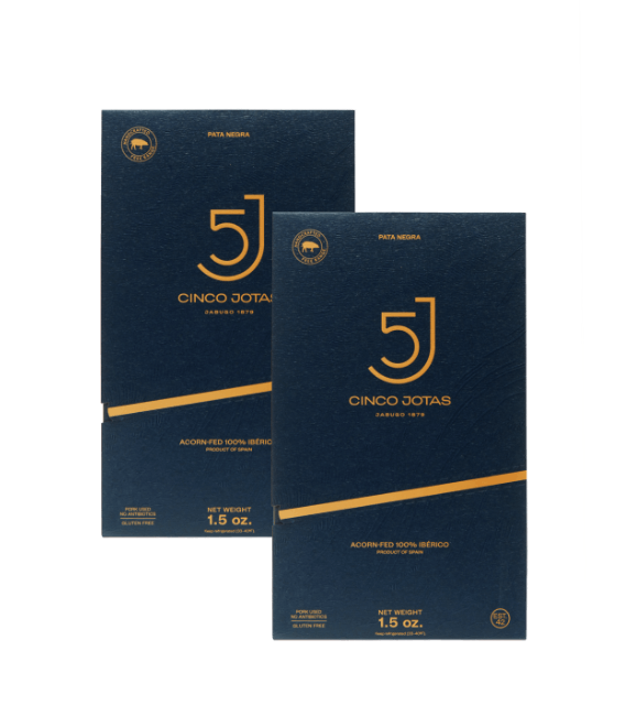 Cinco Jotas Acorn-fed 100 Iberico Shoulder Ham Sliced Pack of 2x1.5 oz